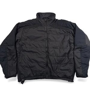 The North Face Mens Large Black Insulated Puffer Jacket Full Zip Vintage Ski